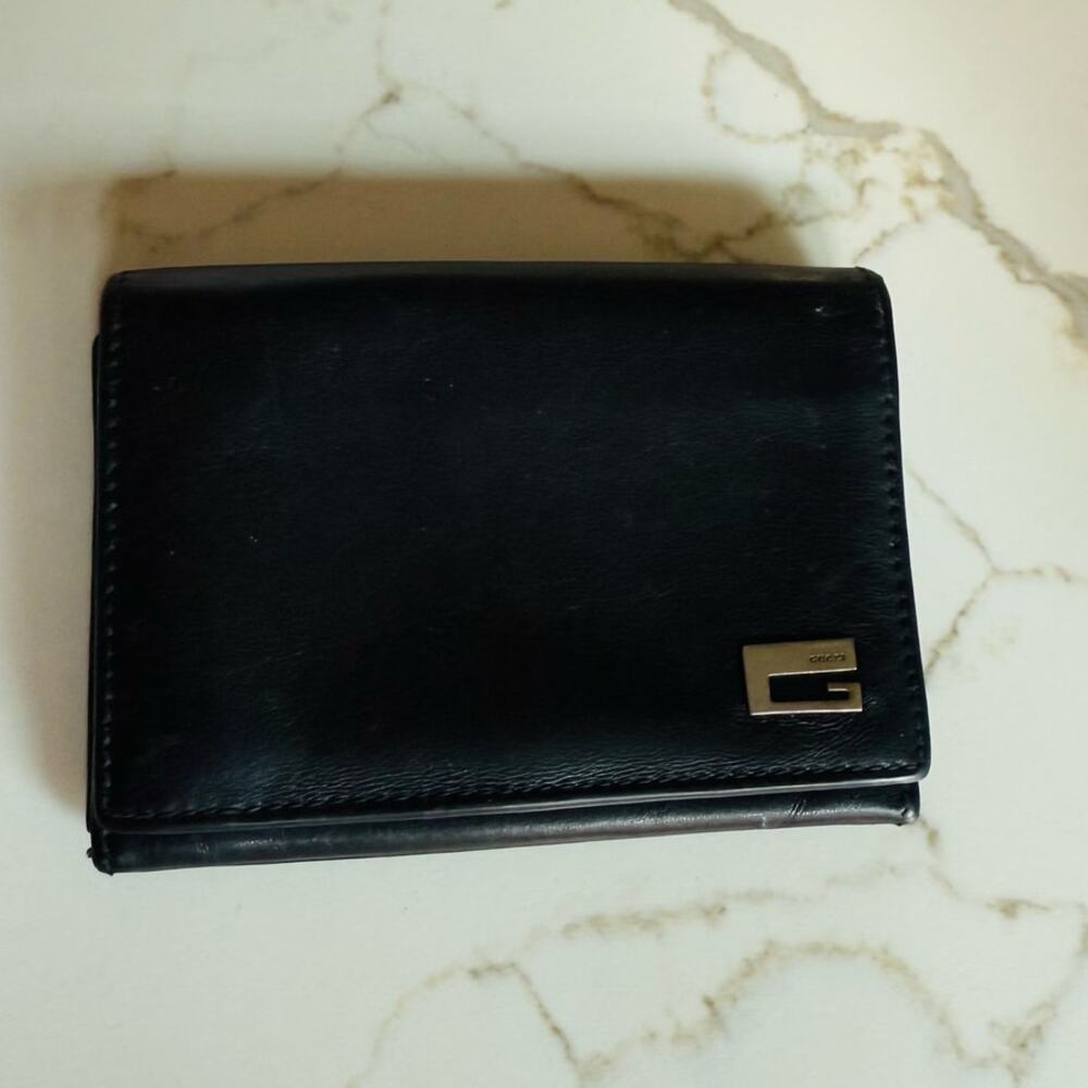 Gucci Black Leather G Multi Pocket Card Holder - Picture 1 of 4